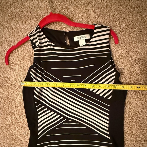 WHBM | Black & White Striped Sleeveless Maxi Dress | Size S - Picture 3 of 7